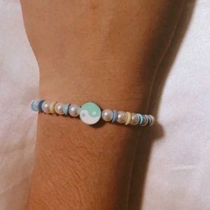 handmade ying yang beaded bracelet
